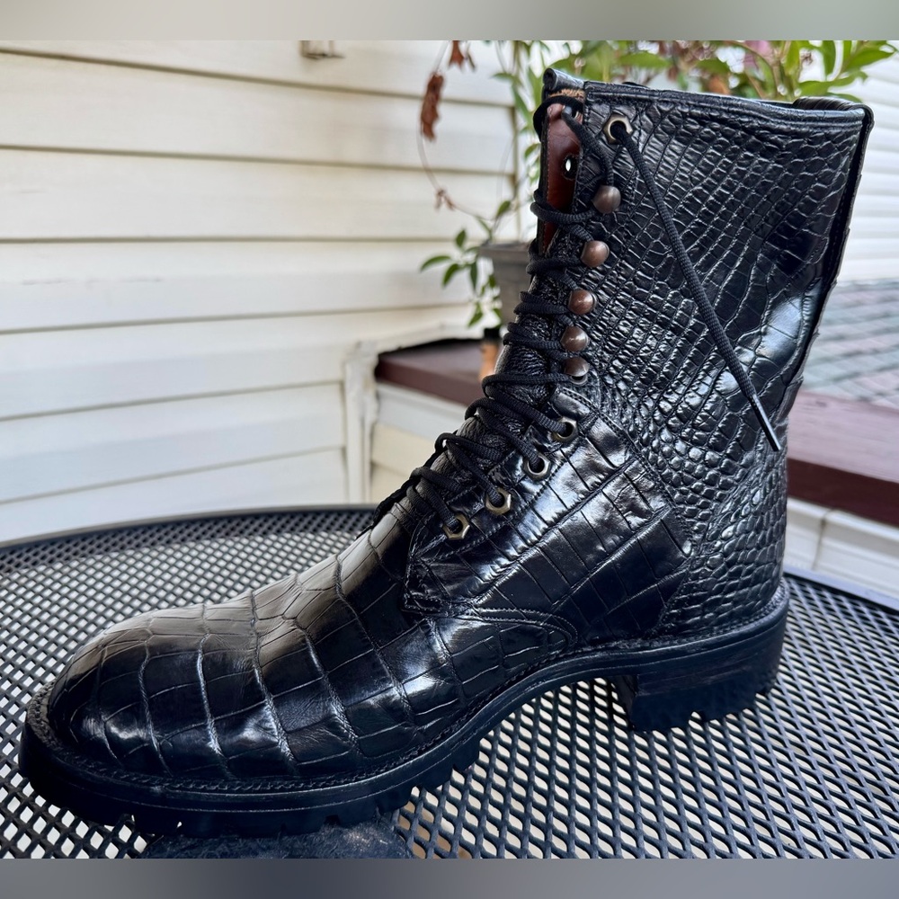 Beautiful Blackjack Full American Alligator Belly Boots